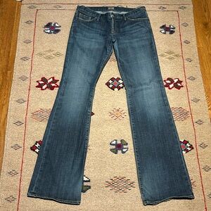 GoldSign Passion Jeans Womens Med Wash Straight Leg LowRise Stretch Denim